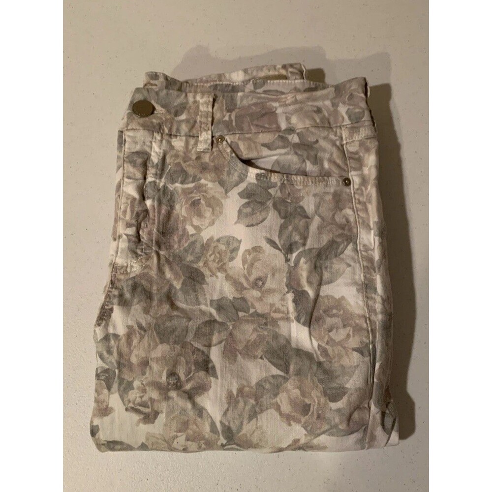 Seven Jeans High Rise Skinny Women’s 16 Floral Coquette Print Tummyless Stretch